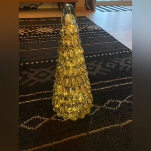 Target Wondershop- 12.5" Mercury Glass Tree Christmas Figurine Silver - Light Up